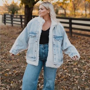 Denim Sherpa Jacket